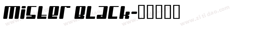 Mister Black字体转换